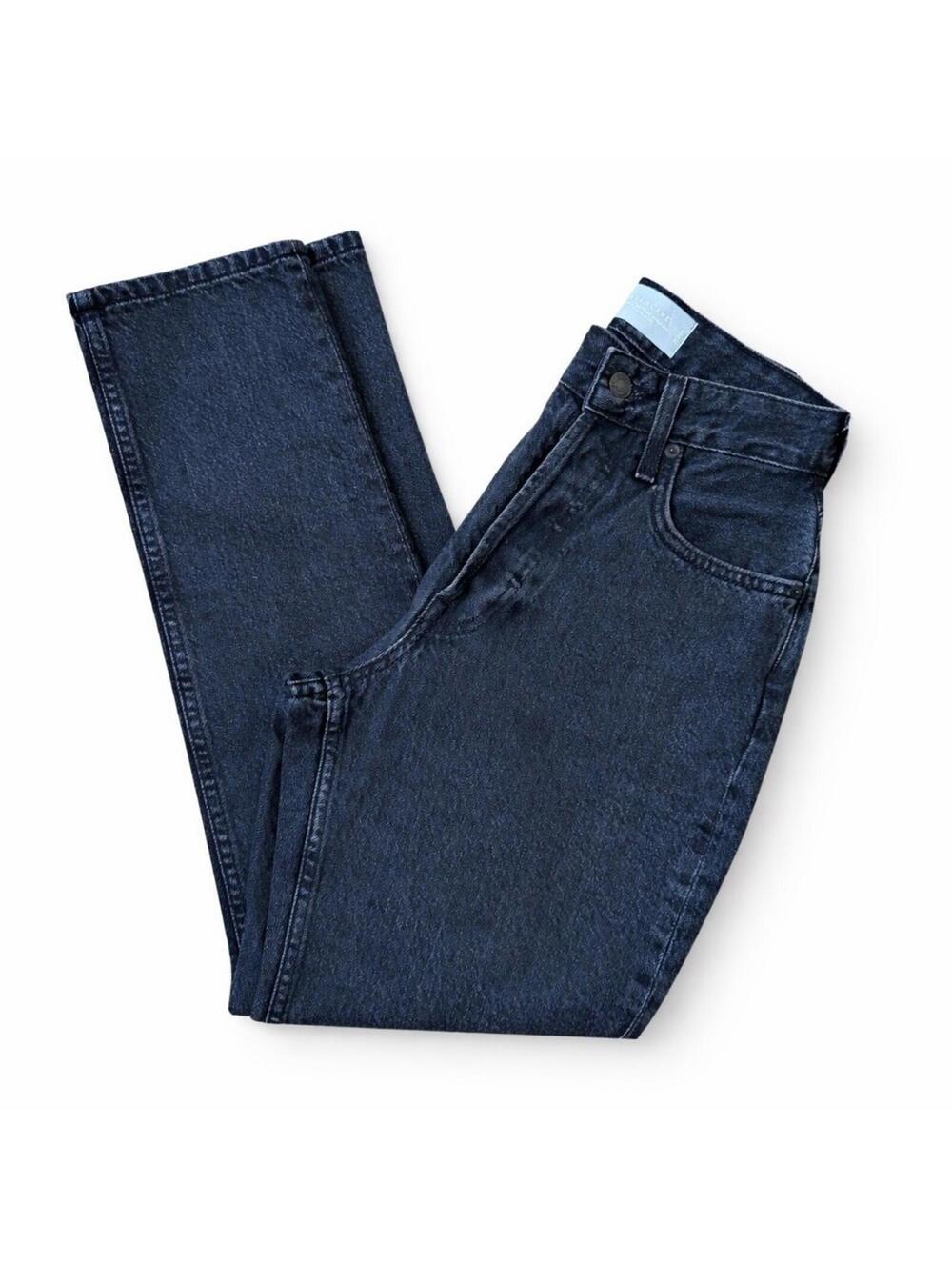 Everlane Curvy ’90s Cheeky Straight Jeans Black Womens Size 25 NWT!